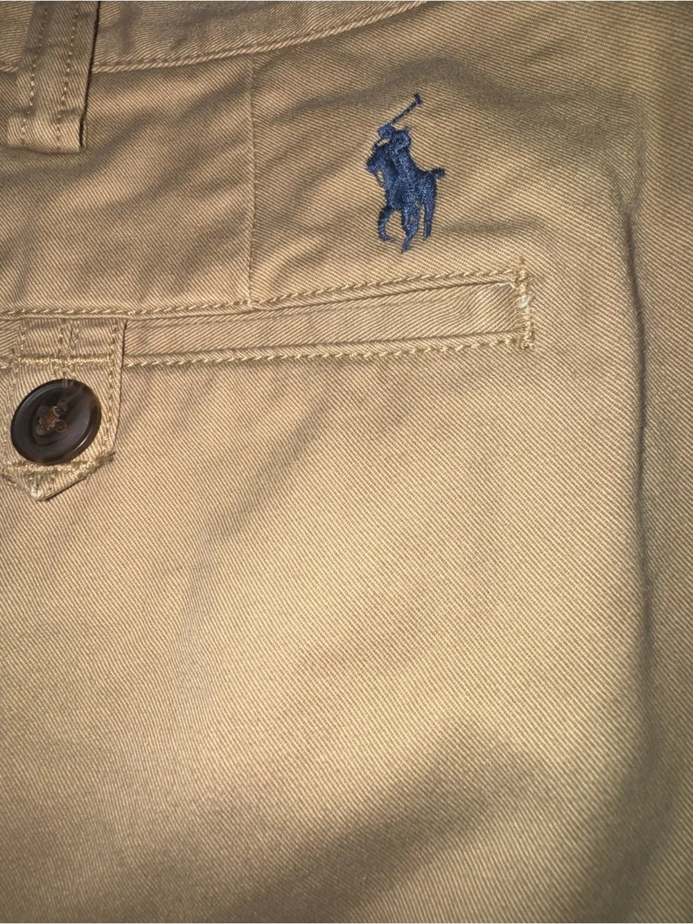 Ralph Lauren Men's Stretch Straight Fit Cotton Twill The Polo Chino Tan Shorts